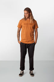 RHYTHM CLASSIC T-SHIRT ALMOND MODEL FRONT