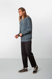 RHYTHM WASHED OUT PULLOVER VINTAGE NAVY MODEL BACK