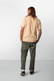 RHYTHM BASE T-SHIRT DUSTY PEACH MODEL BACK