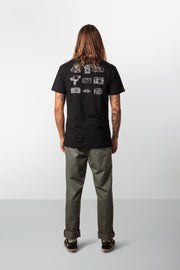 RHYTHM CAMERA COLLECTOR T-SHIRT BLACK MODEL BACK