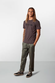 RHYTHM CLASSIC T-SHIRT CHARCOAL MODEL BACK