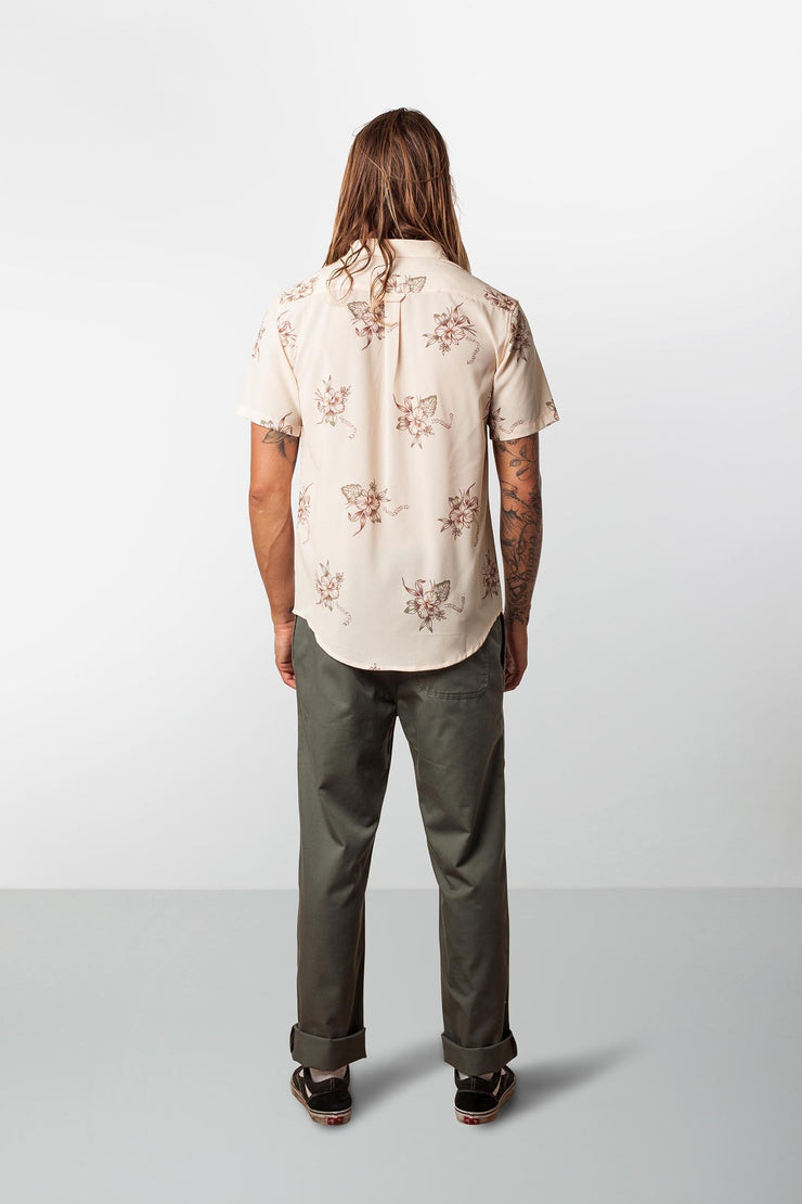 RHYTHM BARBADOS SS SHIRT JAVA MODEL BACK