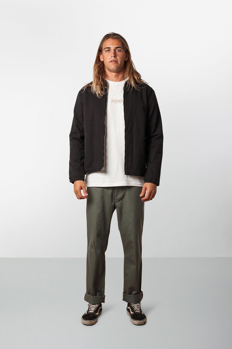 RHYTHM JAMES JACKET BLACK MODEL FRONT
