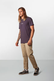 RHYTHM CRAFTED T-SHIRT NAVY MODEL BACK