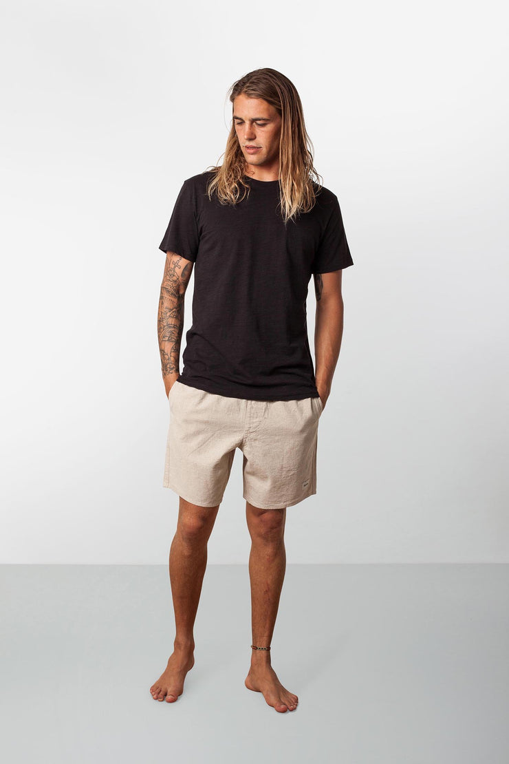 RHYTHM LINEN JAM BONE MODEL FRONT