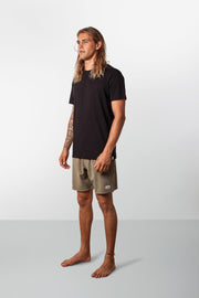 RHYTHM CORDUROY JAM OLIVE MODEL FRONT