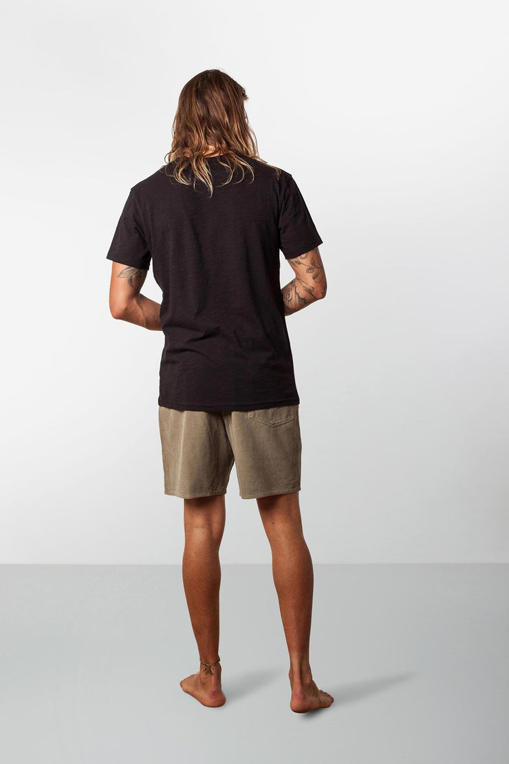 RHYTHM CORDUROY JAM OLIVE MODEL BACK