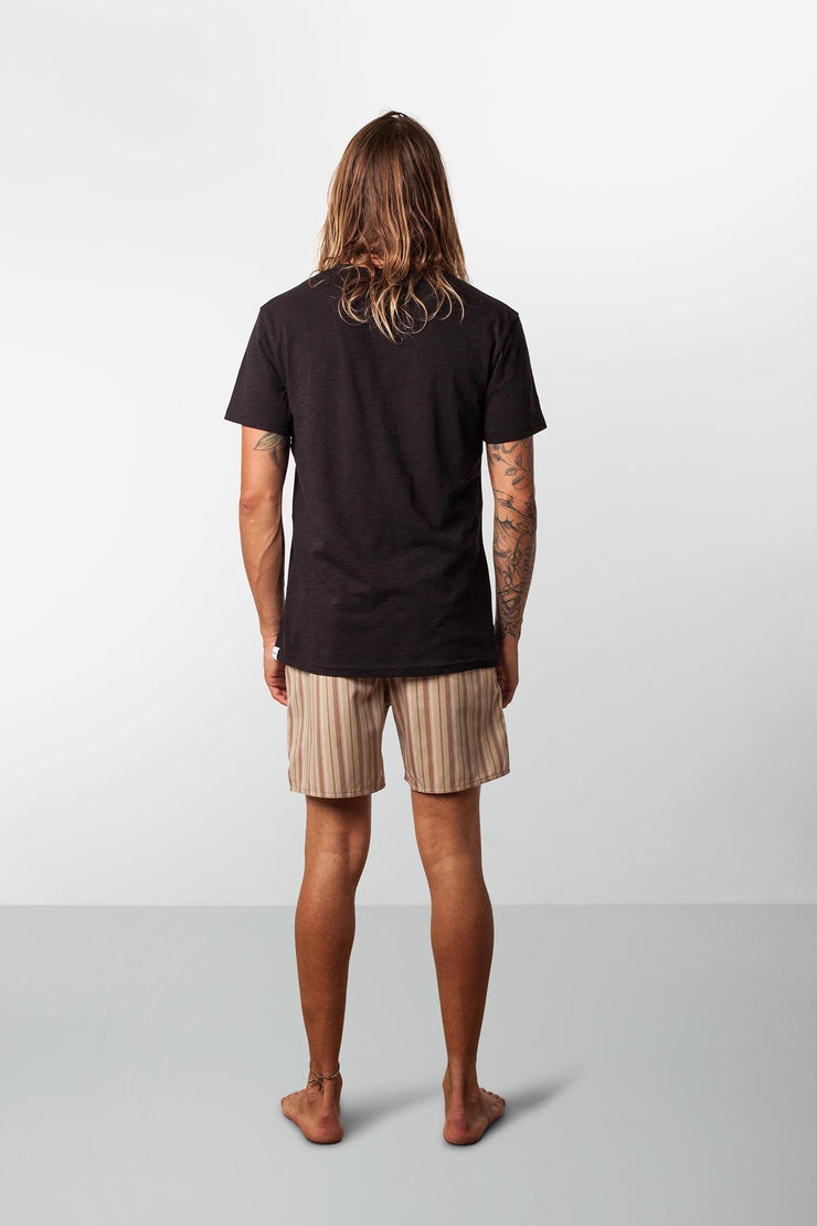 RHYTHM SIXTIES STRIPE JAM VINTAGE BROWN MODEL BACK