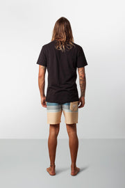 RHYTHM RETRO STRIPE BEACH SHORT PEACH MODEL BACK