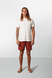 RHYTHM BLACK LABEL BEACH SHORT BURNT CLAY MODEL FRONT