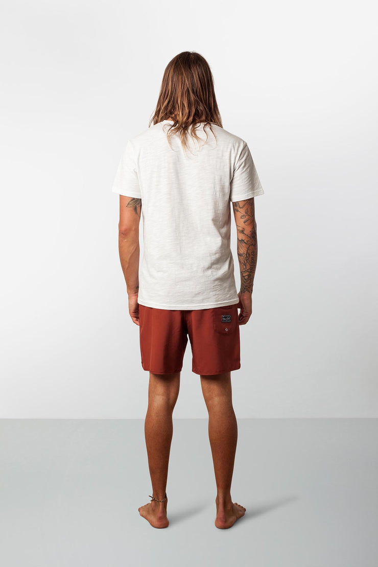 RHYTHM BLACK LABEL BEACH SHORT BURNT CLAY MODEL BACK