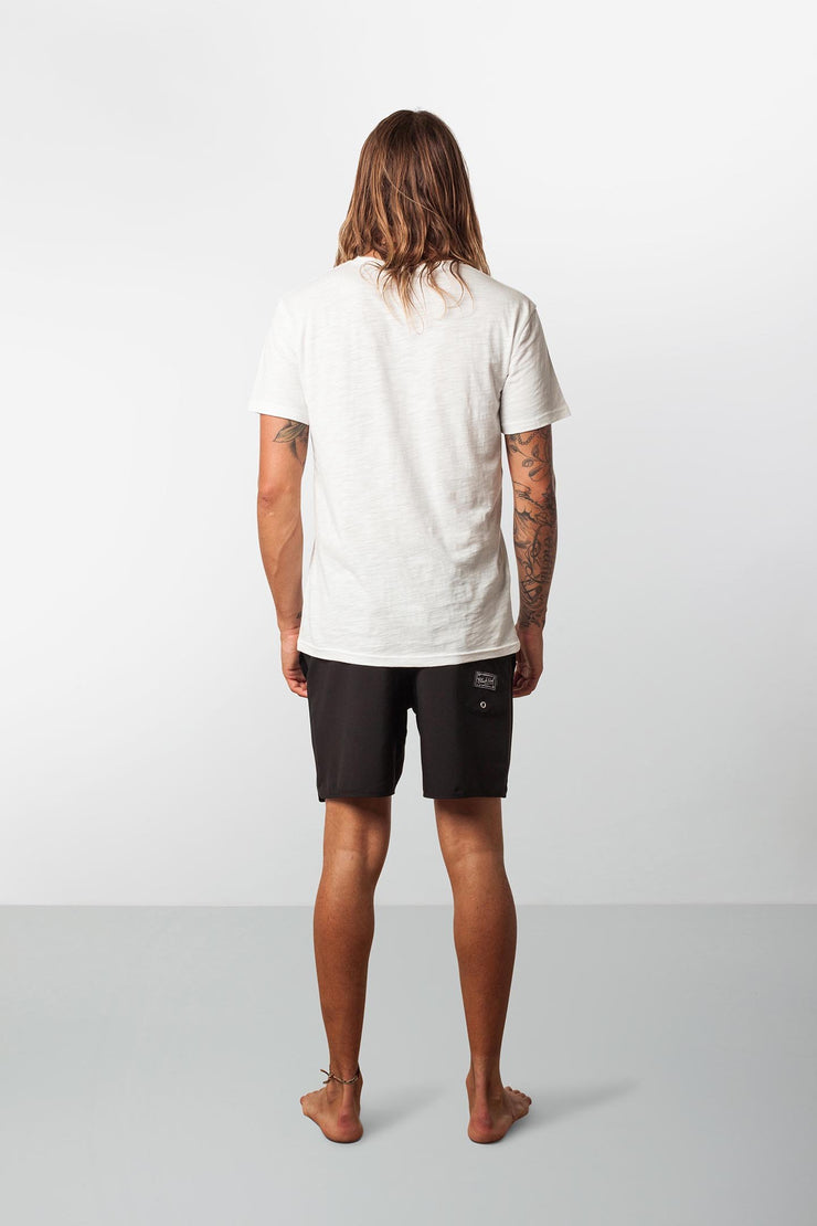 RHYTHM BLACK LABEL BEACH SHORT BLACK MODEL BACK