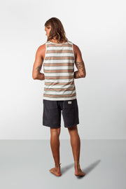 RHYTHM EVERYDAY STRIPE SINGLET JAVA MODEL BACK