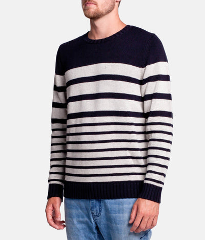 OLIVERS STRIPE KNIT NAVY