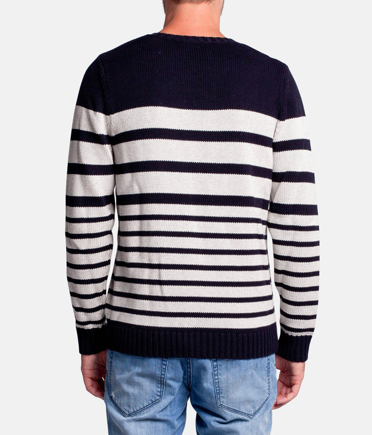 OLIVERS STRIPE KNIT NAVY