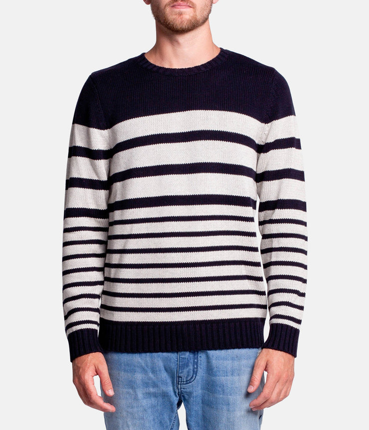 OLIVERS STRIPE KNIT NAVY