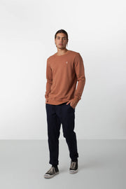 WASHED OUT PULLOVER DUSTED CLAY