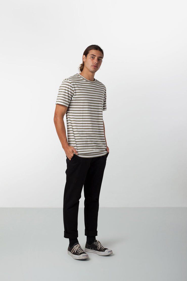 EVERYDAY STRIPE T-SHIRT CLASSIC OLIVE