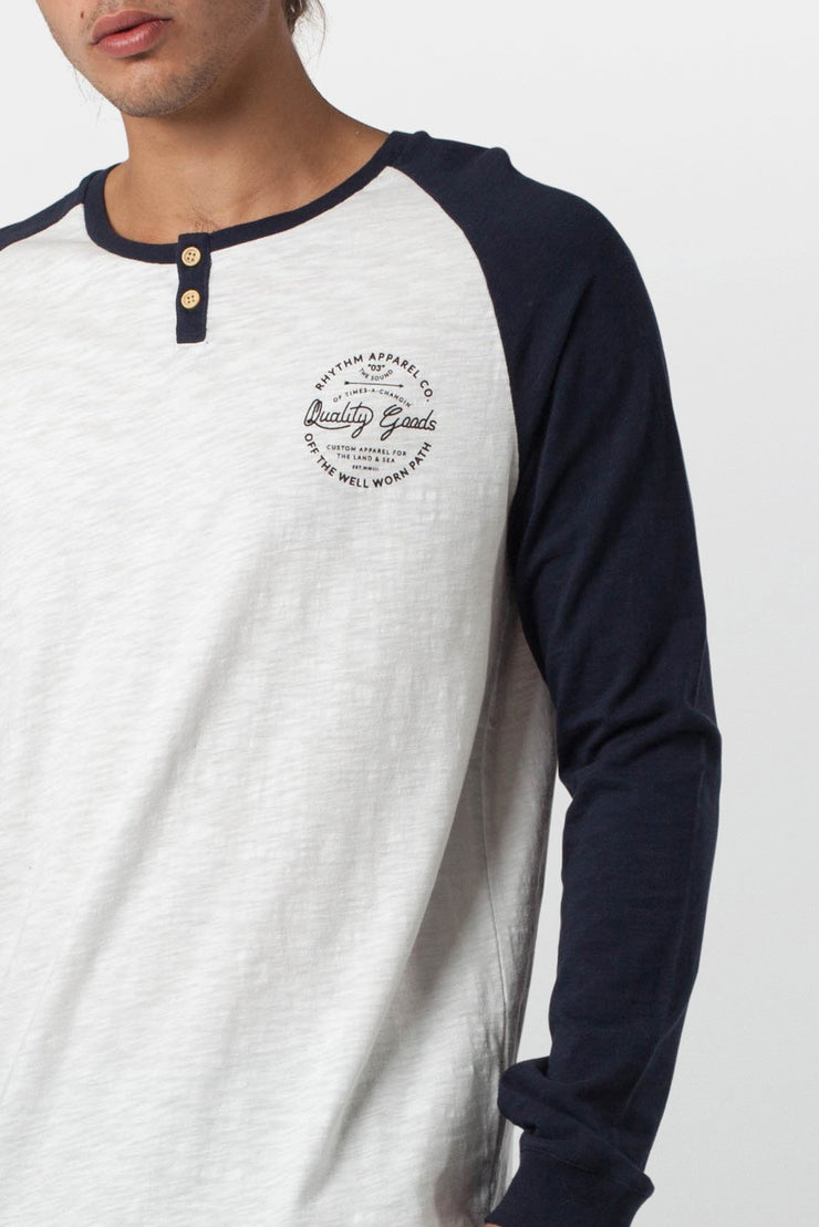 CONTRAST HENLEY NAVY / WHITE