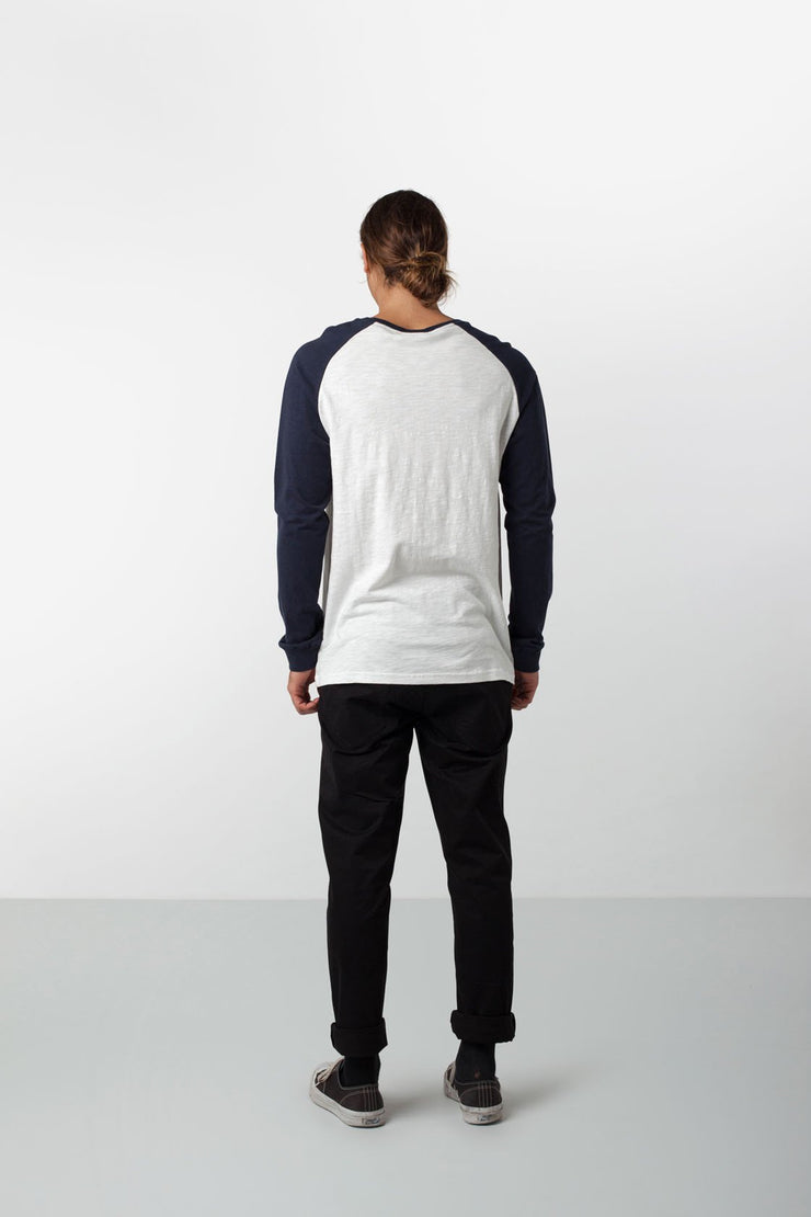 CONTRAST HENLEY NAVY / WHITE