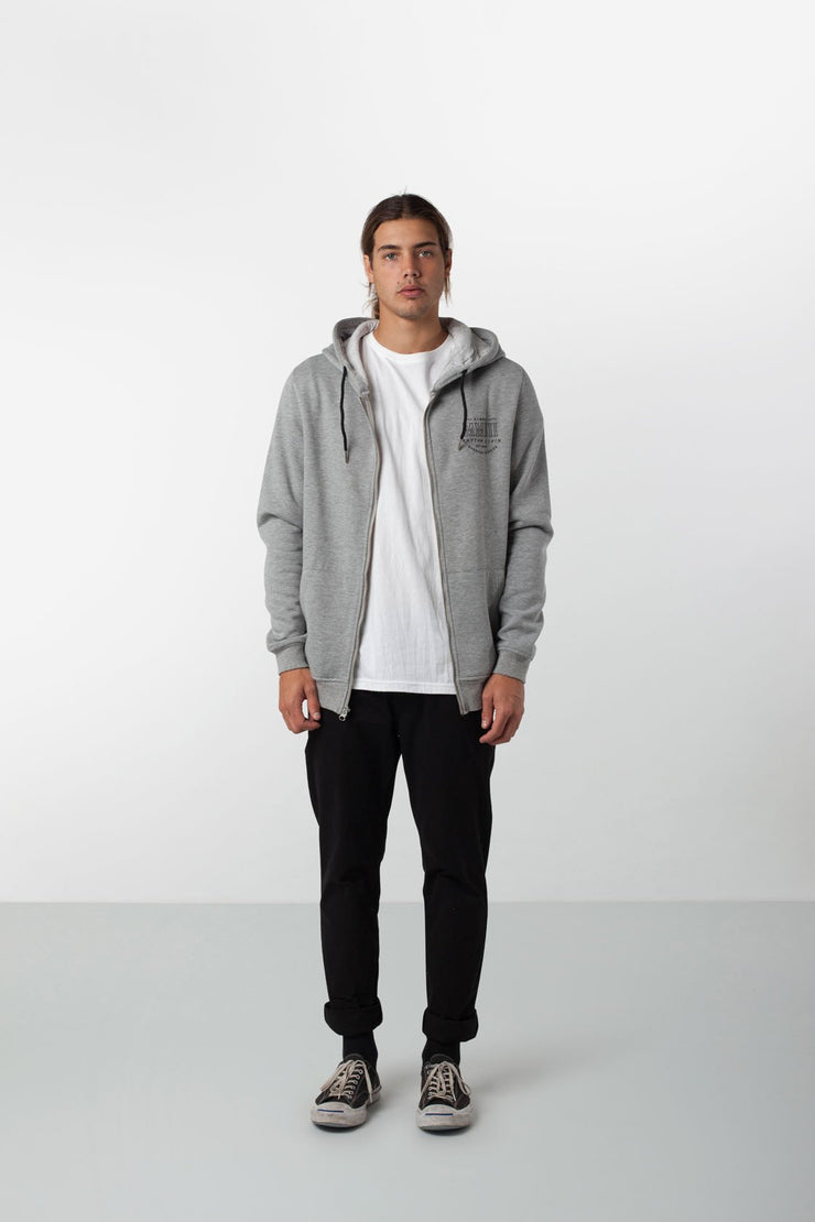 NUMERAL HOOD GREY MARLE