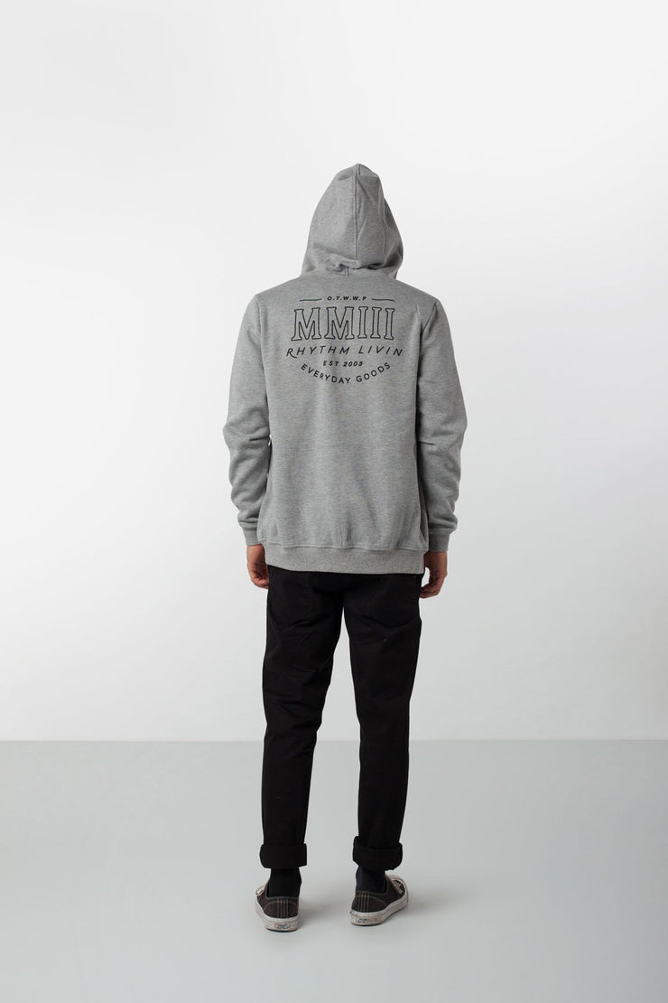 NUMERAL HOOD GREY MARLE