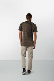ESSENTIALS STRIPE T-SHIRT VINTAGE BLACK