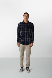 ANGLER LS SHIRT NAVY