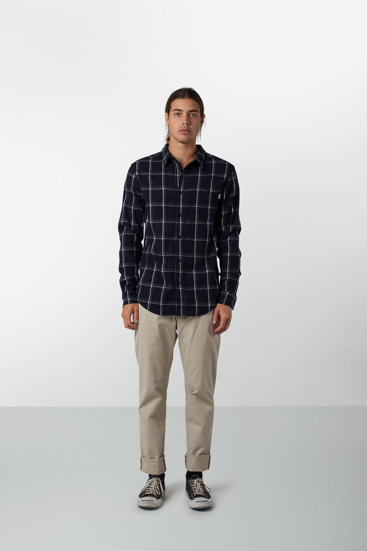 ANGLER LS SHIRT NAVY