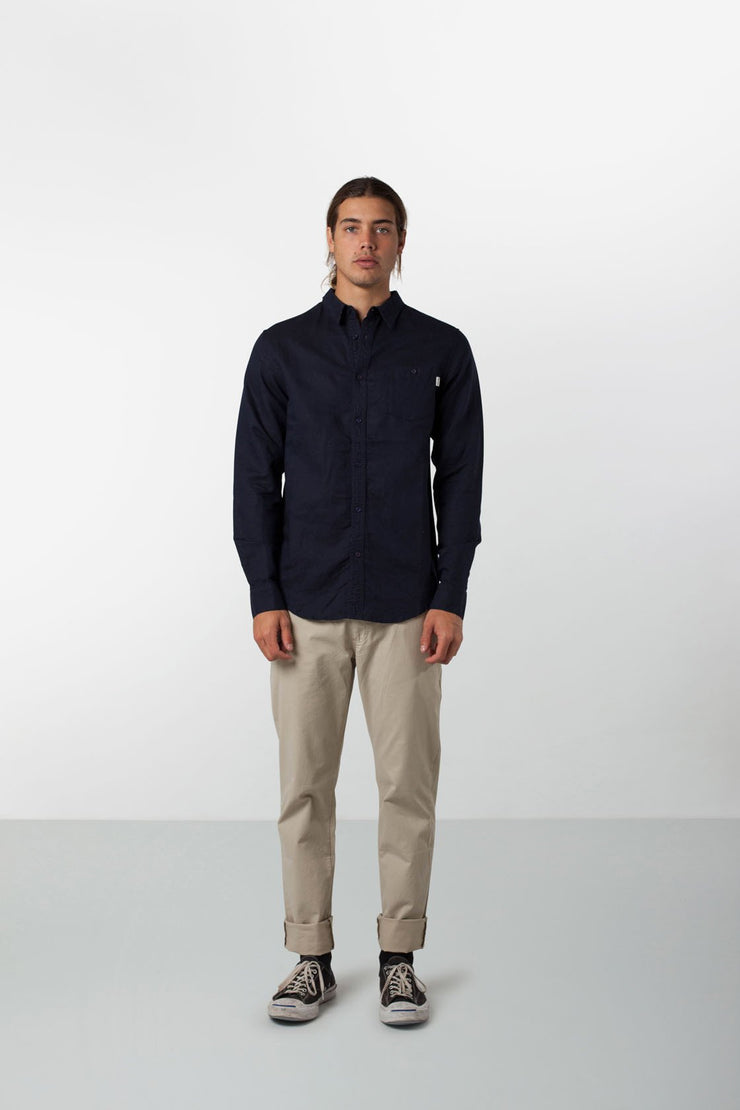 APARTMENT LS SHIRT DARK NAVY