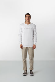 BARRACKS LS T-SHIRT WHITE