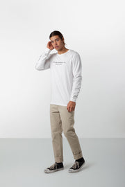 BARRACKS LS T-SHIRT WHITE