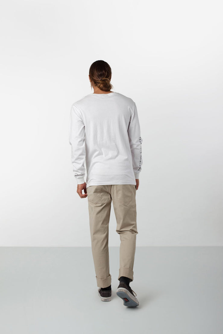 BARRACKS LS T-SHIRT WHITE