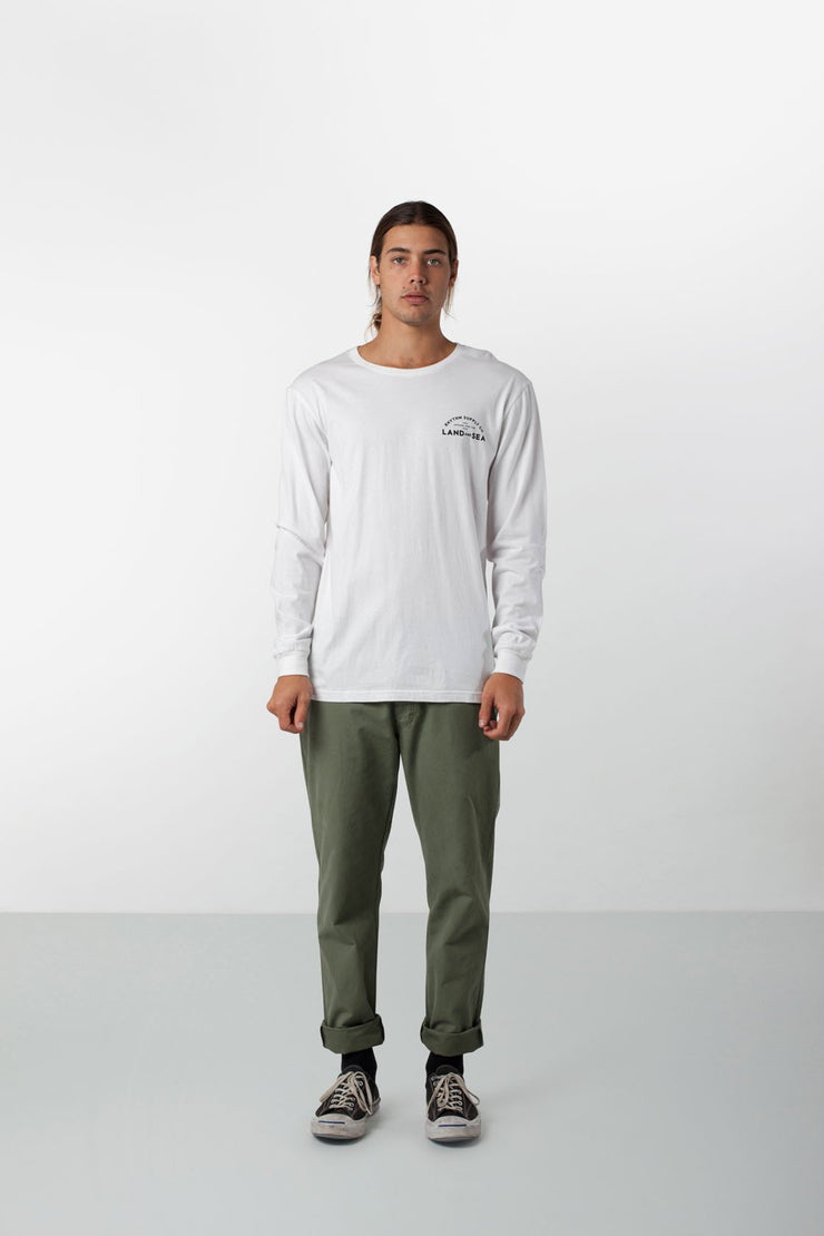 BLOCK LS T-SHIRT WHITE