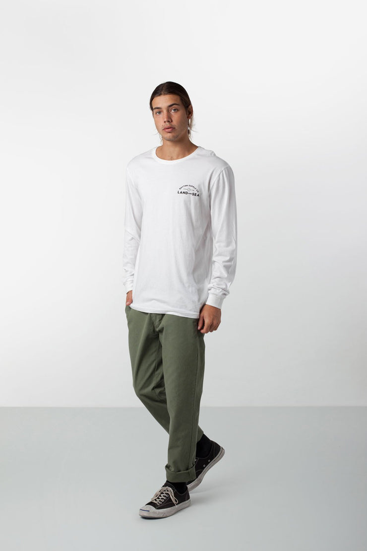 BLOCK LS T-SHIRT WHITE