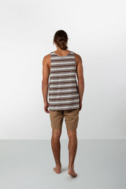 EVERYDAY STRIPE SINGLET VINTAGE TOBACCO