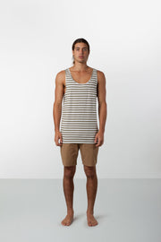 EVERYDAY STRIPE SINGLET CLASSIC OLIVE