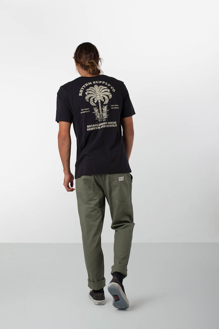 DESERT PALM T-SHIRT OLD BLACK