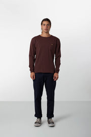 EVERYDAY WASH LS T-SHIRT DUSTED TAUPE