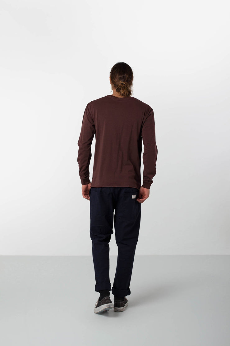 EVERYDAY WASH LS T-SHIRT DUSTED TAUPE