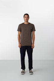 EVERYDAY STRIPE T-SHIRT CHARCOAL