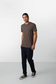 EVERYDAY STRIPE T-SHIRT CHARCOAL