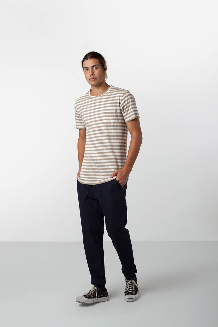 EVERYDAY STRIPE T-SHIRT SAND