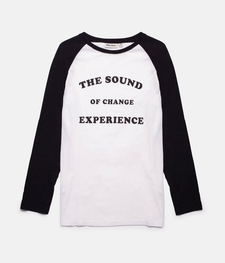 TEXT RAGLAN T-SHIRT BLACK