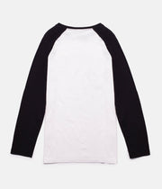 TEXT RAGLAN T-SHIRT BLACK