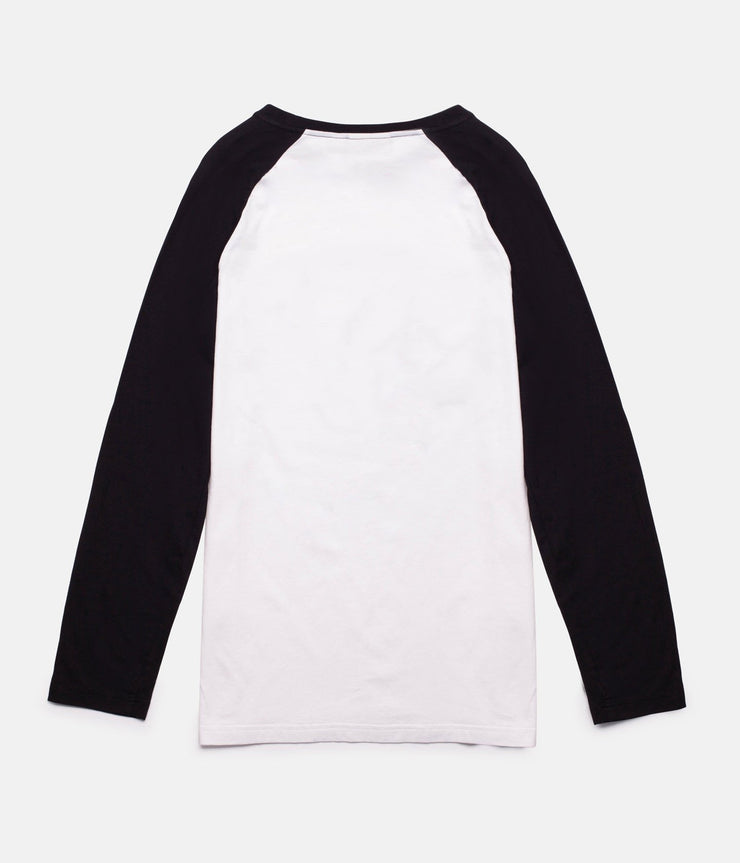 TEXT RAGLAN T-SHIRT BLACK