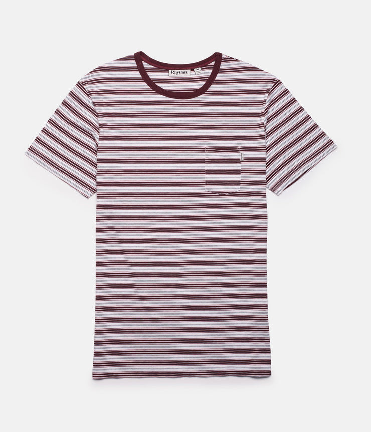 EVERYDAY STRIPE T-SHIRT VINTAGE RED