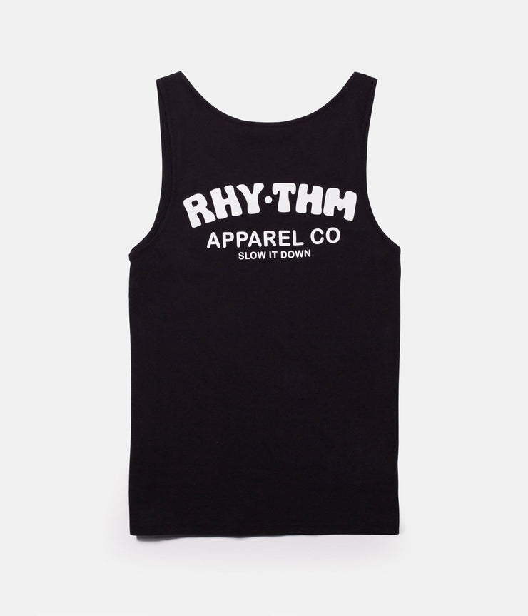 SLOW DOWN SINGLET BLACK