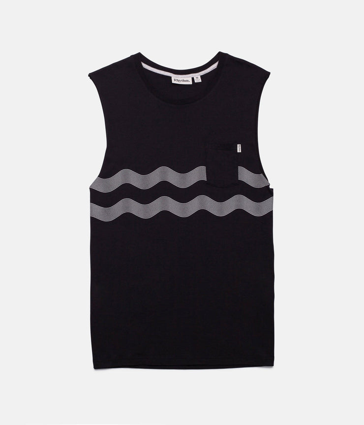 WAVES TANK BLACK