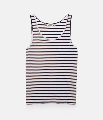 EVERYDAY STRIPE SINGLET CLASSIC NAVY